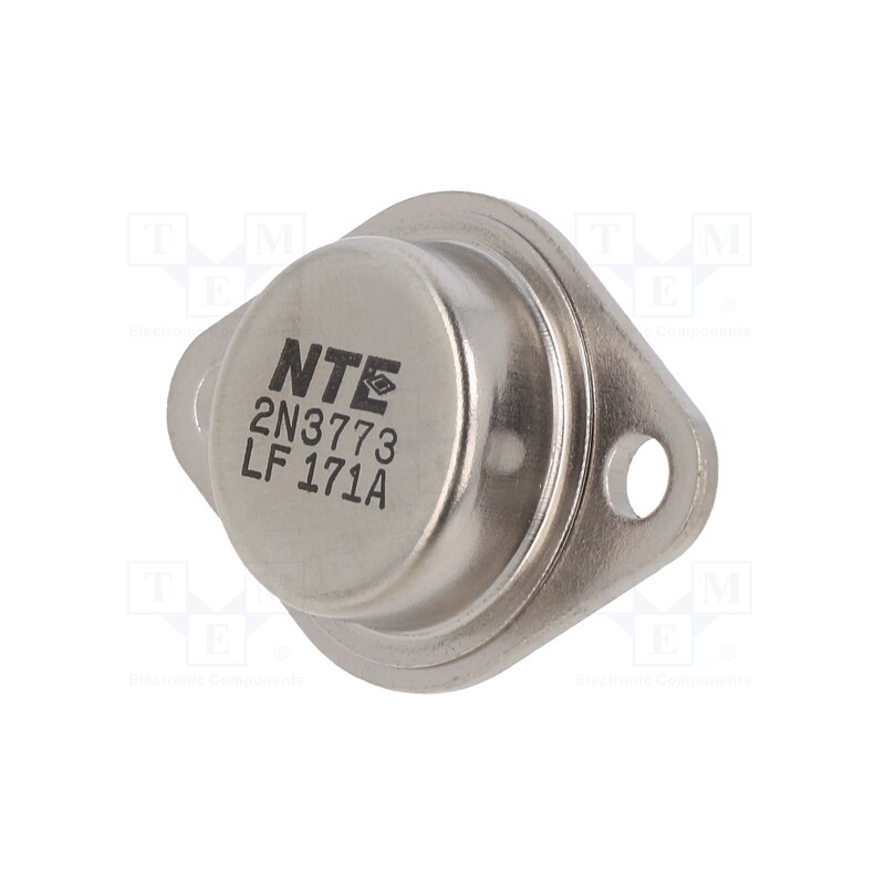 1 pcs x NTE Electronics - 2N3773 - Transistor: NPN, bipolar, 140V, 16A, 150W, TO3