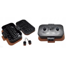 Hermetic box for connecting wires with 10 contacts