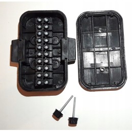 Hermetic box for connecting wires with 10 contacts