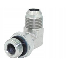 Hydraulic elbow with locknut unf 7 16