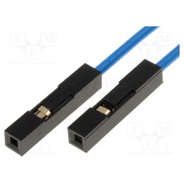 1 set x KAMAMI - CAB/AB - Connection cable, PIN: 1, blue, 10pcs, 250mm