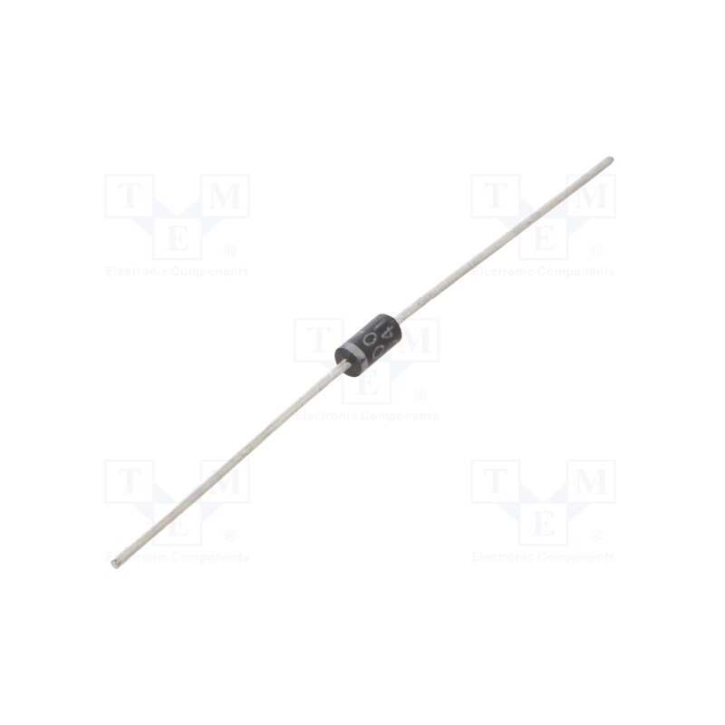 1 pcs x VISHAY - 1N4004-E3/73 - Diode: rectifying, THT, 400V, 1A, , Ifsm: 30A, DO41, Ir: 50uA