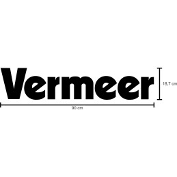 Vermeer sticker stickers, 2 pieces, 90 cm