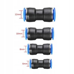Air tube, plastic, pneumatic push connect fittings