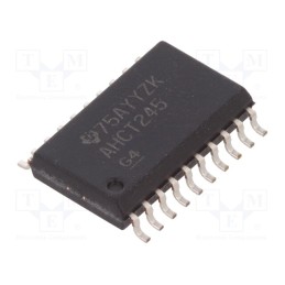 1 pcs x TEXAS INSTRUMENTS - SN74AHCT245DW - IC: digital, bus transceiver, Ch: 8, 4.5÷5.5VDC, SMD, SO20,