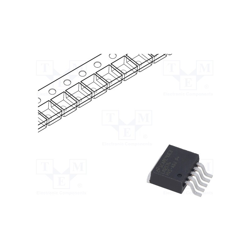 1 pcs x TEXAS INSTRUMENTS - LM2576HVSX-ADJ/NOPB - IC: PMIC, DC/DC converter, Uin: 4÷60VDC, Uout: 1.23÷57VDC, 3A, Ch: 1