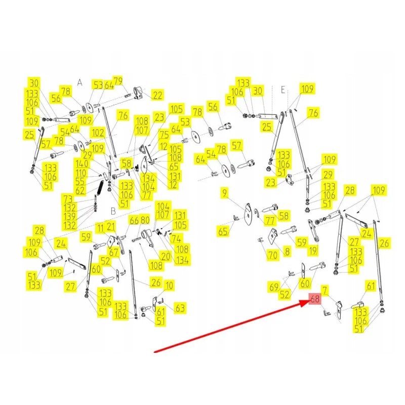 101846372 concave adjustment forks