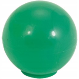 Green plastic lever knob M8