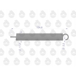 Brake pedal spring Zetor C 360 original Ursus