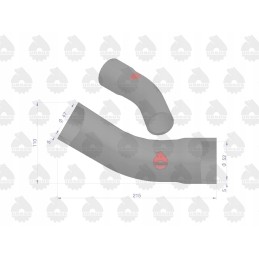 Rubber hose for the intake pipe C 360 3p original Ursus