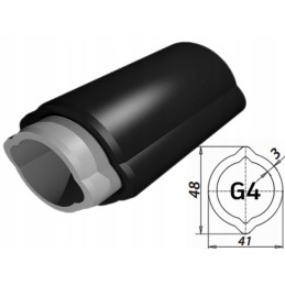 PTO shaft pipe, cardan pipe, lemon g4, 50cm