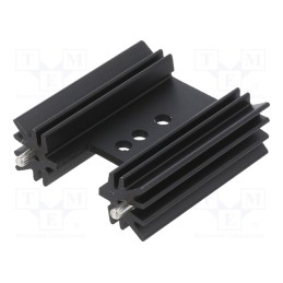 1 pcs x Wakefield Thermal - 637-15ABPE - Heatsink: extruded, H, TO220, black, L: 38.1mm, W: 12.7mm, H: 34.9mm