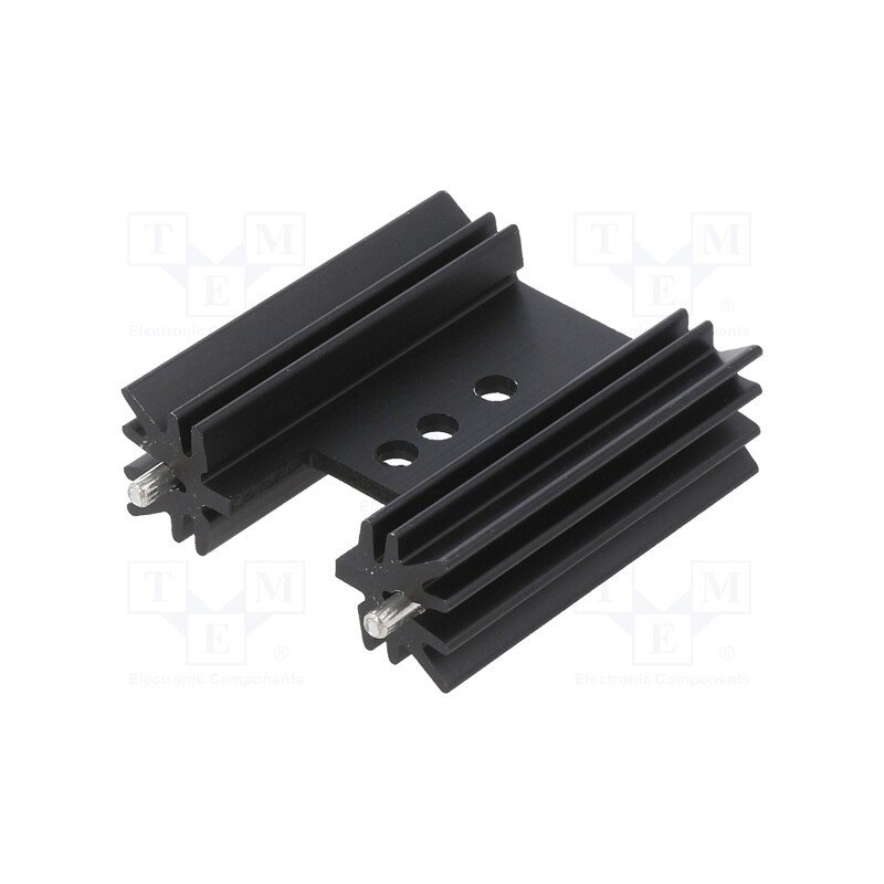 1 pcs x Wakefield Thermal - 637-15ABPE - Heatsink: extruded, H, TO220, black, L: 38.1mm, W: 12.7mm, H: 34.9mm