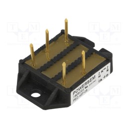1 pcs x POWERSEM - PSD 43F/08 - Bridge rectifier: three-phase, Urmax: 0.8kV, If: 40A, Ifsm: 90A, THT