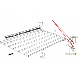 Claas 619342 rubber return shock absorber 2