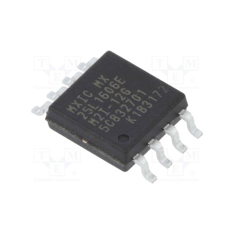 3 pcs x MACRONIX INTERNATIONAL - MX25L1606EM2I-12G/TUBE - IC: FLASH memory, 16MbFLASH, SPI, 86MHz, 2.7÷3.6V, SOP8, serial