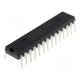 1 pcs x MICROCHIP TECHNOLOGY - PIC16F873A-I/SP - IC: PIC microcontroller, 7kB, 20MHz, A/E/USART,MSSP (SPI / I2C)