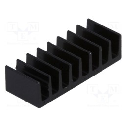 2 pcs x FISCHER ELEKTRONIK - ICKSMDB7SA - Heatsink: extruded, black, L: 7mm, W: 19mm, H: 4.8mm, 47K/W, aluminium