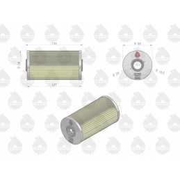 Fine fuel filter insert wp20 5 c 385 zetor pa