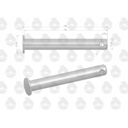 Upper hitch body pin c 330 or ursus