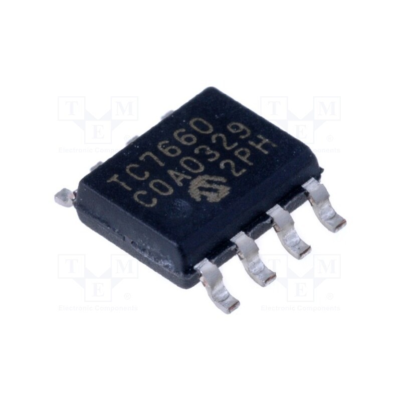 3 pcs x MICROCHIP TECHNOLOGY - TC7660COA - IC: PMIC, DC/DC converter, Uin: 1.5÷10VDC, Uout: -1.5÷-10VDC, 20mA