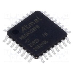 1 pcs x MICROCHIP TECHNOLOGY - PIC18F44Q71-I/PT - IC: PIC microcontroller, 16kB, 64MHz, 1.8÷5.5VDC, SMD, TQFP44