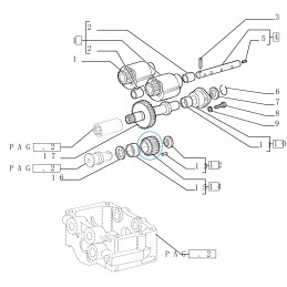 New Holland TD75 TK76 Fiat LP7 engine gear wheel