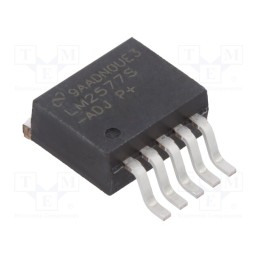 1 pcs x TEXAS INSTRUMENTS - LM2577S-ADJ/NOPB - IC: PMIC, DC/DC converter, Uin: 3.5÷40VDC, Uout: 0÷60VDC, 3A, Ch: 1