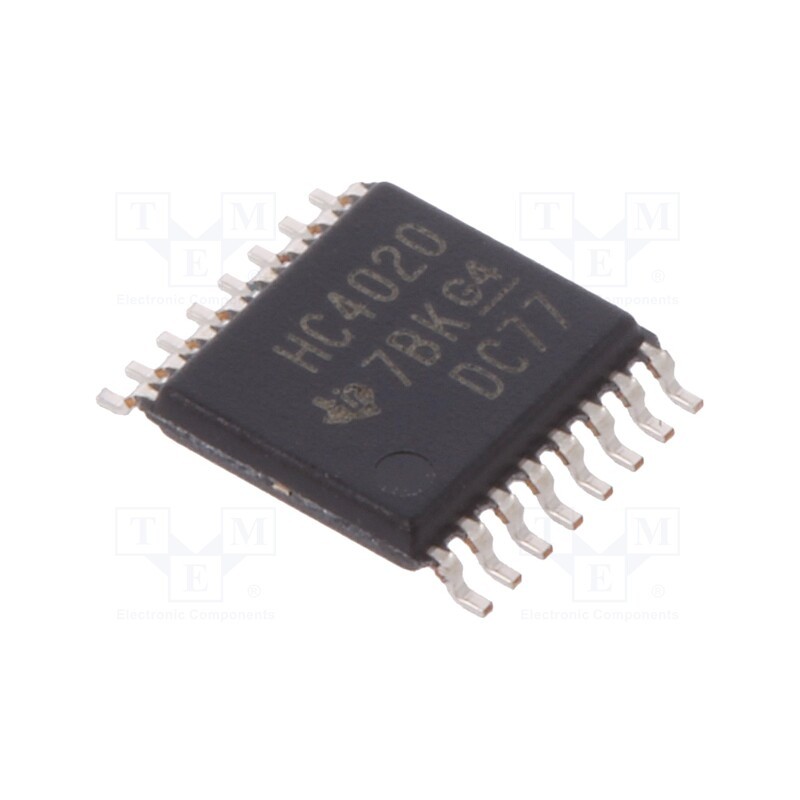 3 pcs x TEXAS INSTRUMENTS - SN74HC4020PW - IC: digital, 14bit,binary counter, SMD, TSSOP16, HC, 2÷6VDC,