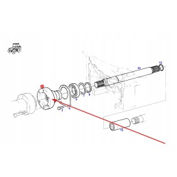 822100320040 front wheel drive flange