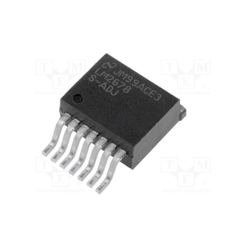 1 pcs x TEXAS INSTRUMENTS - LM2678S-12/NOPB - IC: PMIC, DC/DC converter, Uin: 8÷40VDC, Uout: 12VDC, 5A, TO263-7