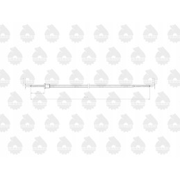 Linka mtg motohour counter l 625mm c 330 ursus