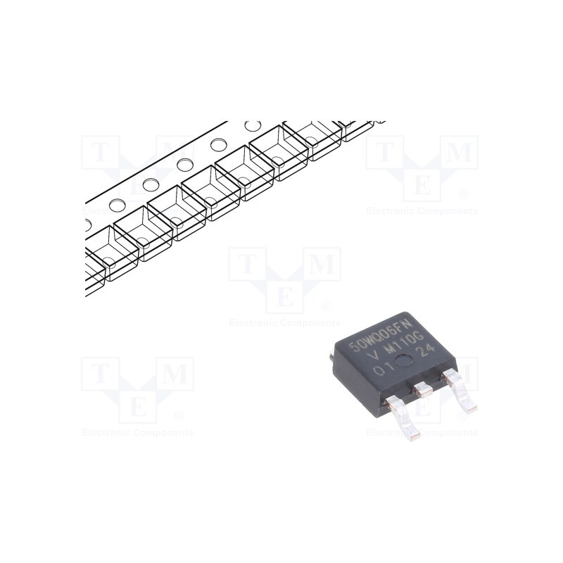 1 pcs x VISHAY - VS-50WQ06FNTR-M3 - Diode: Schottky rectifying, SMD, 60V, 5.5A, DPAK,