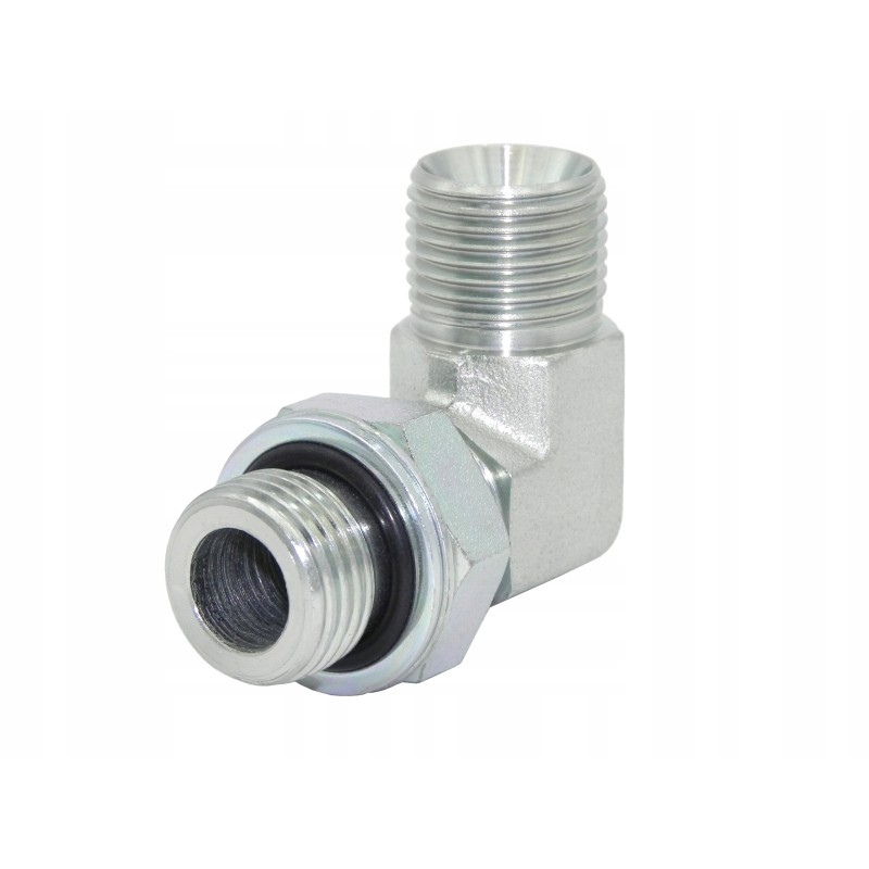 Hydraulic elbow with locknut BSP 1 2