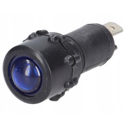 Blue LED indicator, 16mm diameter housing