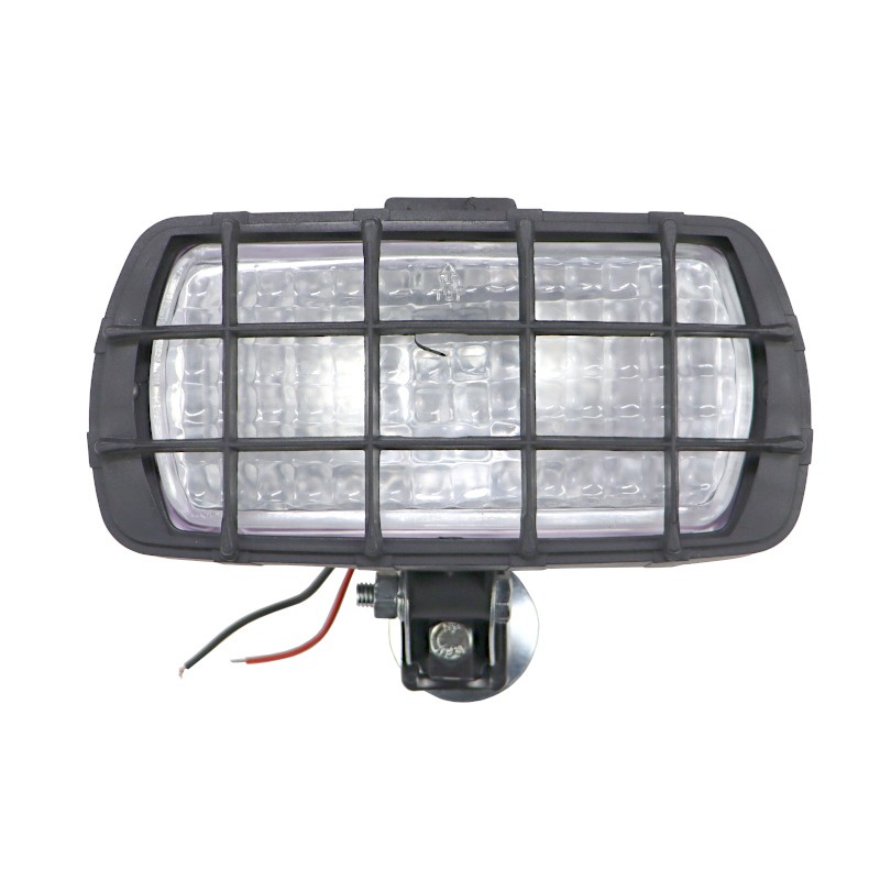 Rectangular halogen work lamp with an H7 bulb