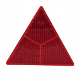 The reflective warning triangle was red
