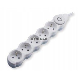 Extension cord for 5 sockets with a switch, 3 m