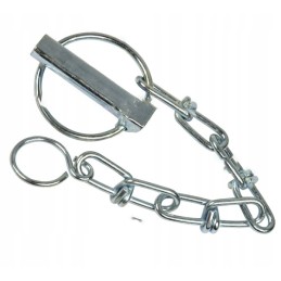 Agricultural pin, diameter 10 mm x 445 mm, with chain