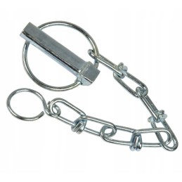 Agricultural pin, diameter 10 mm x 445 mm, with chain