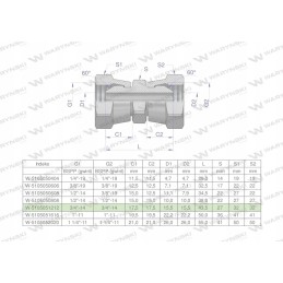 Inch hydraulic connector aa 3 4 bsp waryn