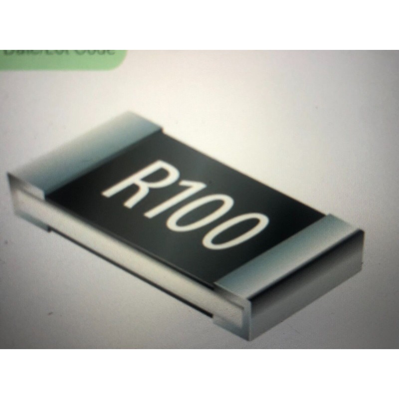 10 X SMD Chip Resistor, 0.1 ohm, ± 1%, 250 mW, 0805 [2012 Metric], Thick Film, S