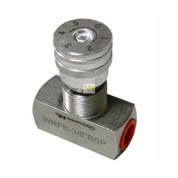 Choke valve 3 8 BSP WRFB 90 Warynski