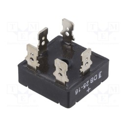 1 pcs x DIOTEC SEMICONDUCTOR - DB25-16 - Bridge rectifier: three-phase, Urmax: 1.6kV, If: 25A, Ifsm: 350A