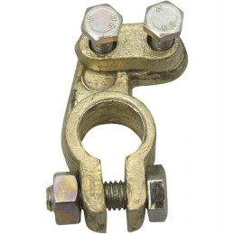 Battery terminal clamp, brass positive pole, min
