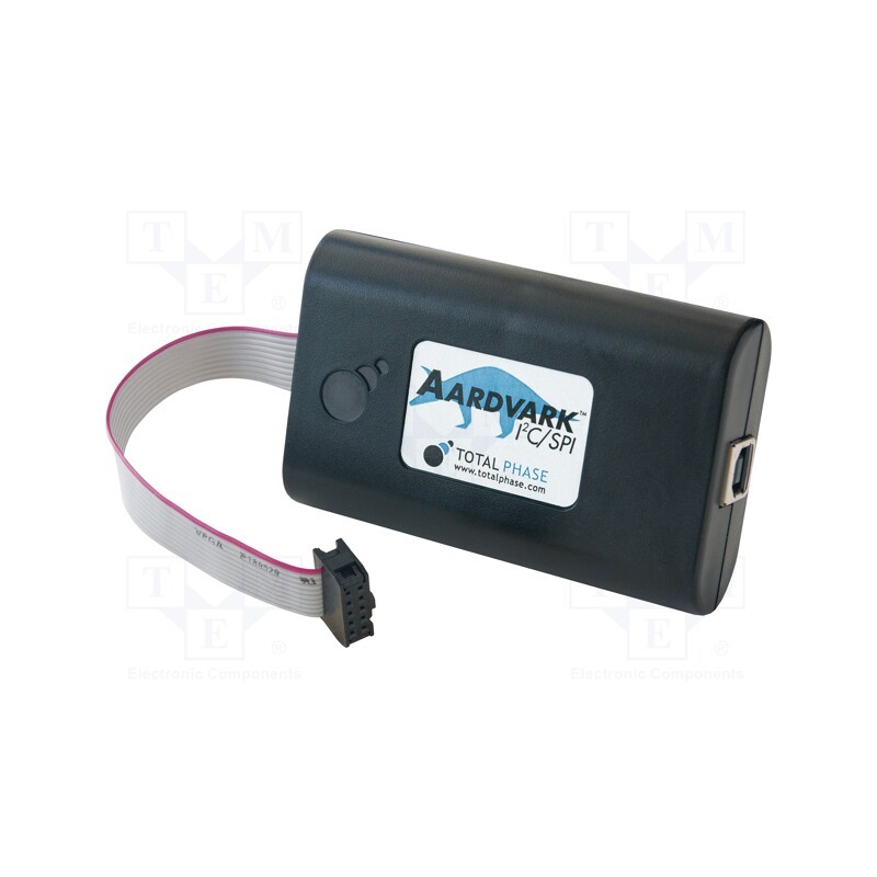1 pcs x TOTAL PHASE - AARDVARK I2C/SPI HOST ADAPTER - Dev.kit: protocol analyser, IDC10,USB B, GPIO,I2C,SPI,USB 2.0