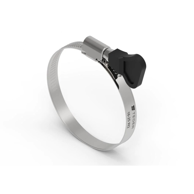 Clamping band with knob 16 25 worm clamp