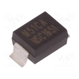1 pcs x MICROCHIP (MICROSEMI) - MSMBG51CA - Diode: TVS, 600W, 56.7V, 7.3A, bidirectional, ±5%, DO215AA