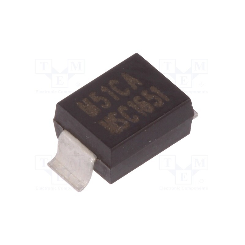1 pcs x MICROCHIP (MICROSEMI) - MSMBG51CA - Diode: TVS, 600W, 56.7V, 7.3A, bidirectional, ±5%, DO215AA