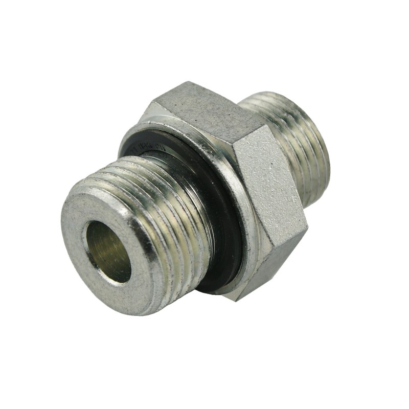 Straight hydraulic connection, nipple 3 8 14